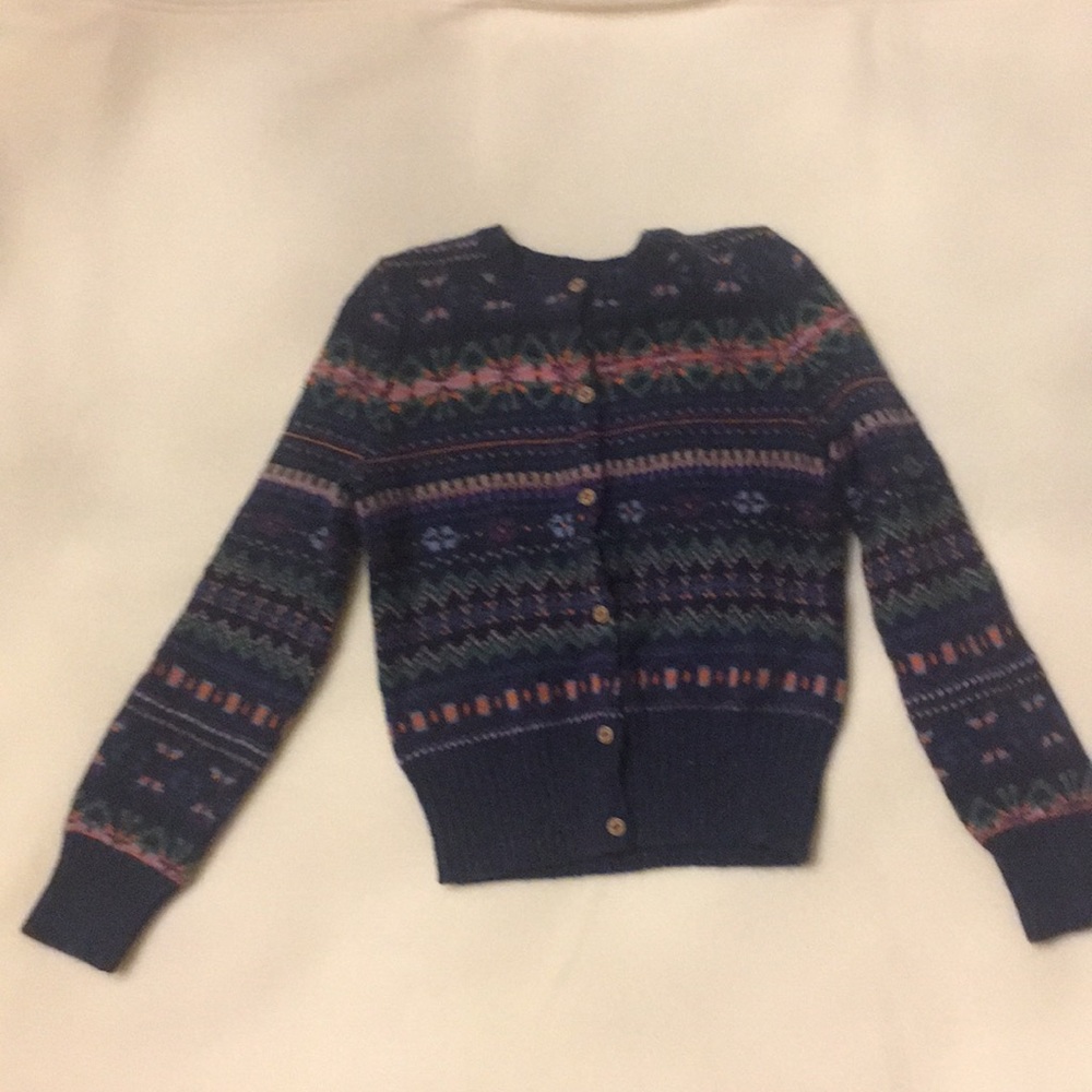 Ralph Lauren girls cotton fair isle sweater